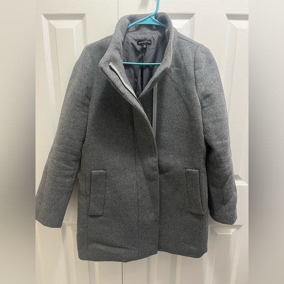 J crew Women's Gray mercantile coat full zip size 6 - Picture 1 of 16